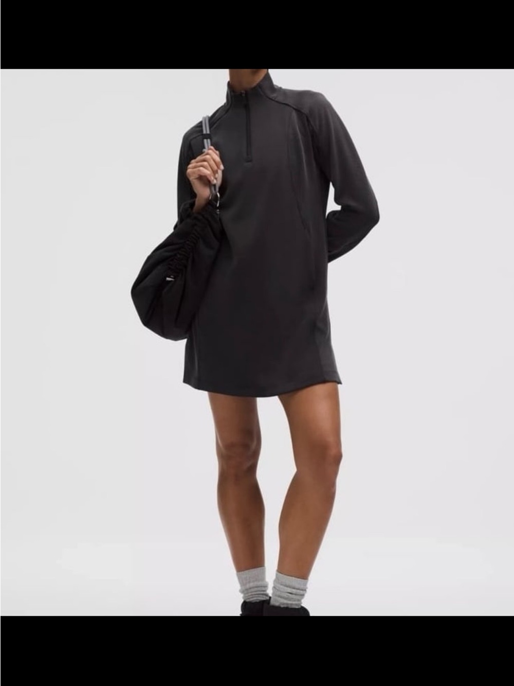 Lululemon Half-Zip Long Sleeve Mini Dress size M